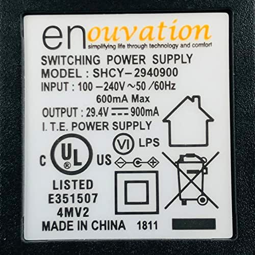 Enouvation 29.4 V 900ma AC Adapter SHCY-2940900 napajanje 5, 5x2, 0 mm