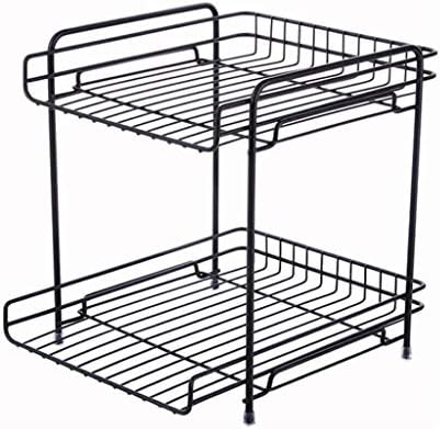SDGH Crna stalak za suđe - Metalni nosač za pohranu, šuplje dizajnerska stalak za sušenje kuhinje