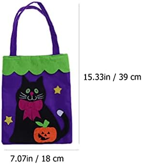 Toyvian platnene poklon torbe 6pcs Halloween Candy torbe Ghost papirnate vrećice s ručicama Trik