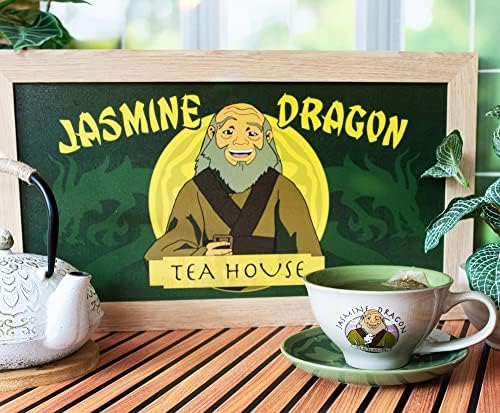 Avatar: poslednji Airbender ujak Iroh Jasmine Dragon čaj kuća viseći znak Gel kaput uokvirena zid Art Print