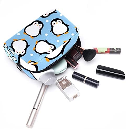Tbouobt kozmetičke torbe za šminke za žene, male šminkerne torbice za šminku, pingvin crtani