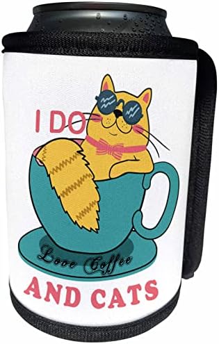 3droza Volim kavu i mačke zabavna mačka u krig crtani film - može hladnija flatla
