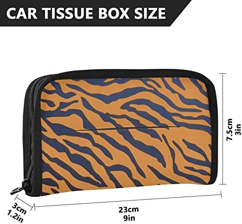 Držač za automobilski tkivo Tiger-životinjski-printom-cool tkivo dispenzer za držač salveta BackSeat tkivo