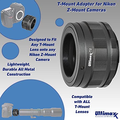 ULTIMAXX 650-1300mm F / 8-16 Ručni zum objektiv za Nikon Z7, Z7 II, Z6, Z6 II, Z5, Z50 Zrčko kamere