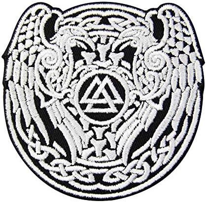 Simbol Valknut Troungle Viking Norse Rune Patch vezeni aplicirani oglas Iron na šivanju grbeva