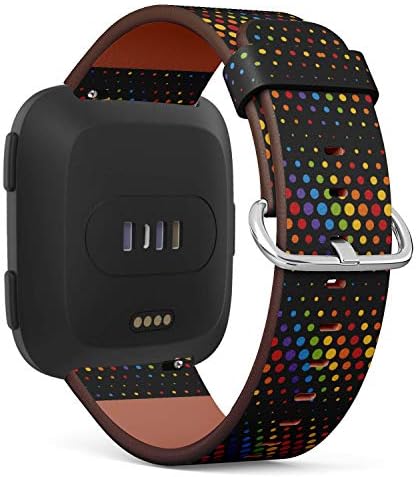 LGBT Pride Rainbow Polka Dots - kožna narukvica sa uzorkom kompatibilna sa Fitbit Versa