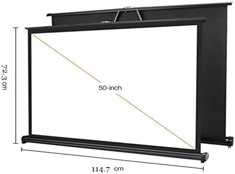 KXDFDC 50 inča 16: 9 Prijenosni projekcijski ekran za projekciju tablice Matte bijeli sklopivi ekran projektora