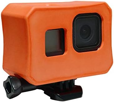 Floaty Case-Float za GoPro Hero 8 Crni, plutajući kućište protiv sudopera Floater Frame Vodeni sportski Dodatak-narandžasta