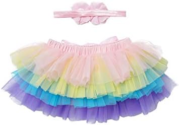 Iiniim novorođenčad bebe djevojke 2pcs princeza tutu mrežasta suknja sa bowknot cvjetnim trakom