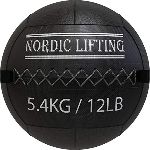 Nordic Lifting Wall Ball 12 lb paket sa cipelama Venja Veličina 9.5-crna crvena
