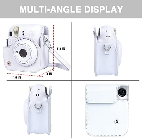 Caiyoule futrola za zaštitnu kameru za Instax Mini 12 Instant kameru Fuji Mini 12 Case PU kožna torba za