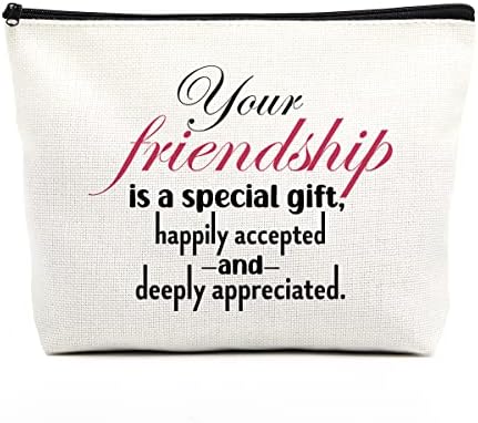 Fkovcdy prijateljstvo pokloni za žene kozmetičke torbe pokloni za prijatelje inspirativni daljinu