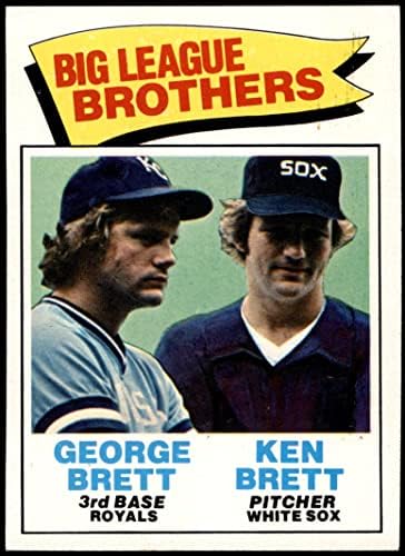 1977.Pod 631 Big liga braća Ken Brett / George Brett Kansas City Royals / White Sox Ex / Mt Royals / White