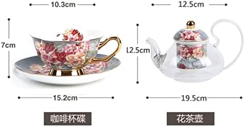 Chysp europski stil retro biljnog čaja, izvrstan popodnevni čaj čaša, čaša zagrijani cvijet, voćni čaj