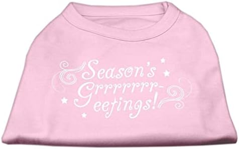 Pozdrav sezonama zaslona za ispis majica svjetlo Pink XS