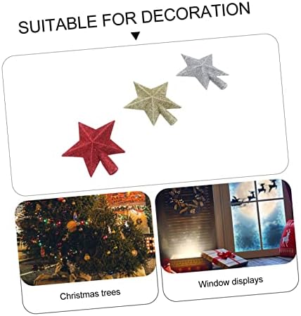 Yardwe 9pcs Božićno drvce Top zvijezde Nativity Decor Roditeljice ukrasi sjajnog stabla zvijezda Dekoracija