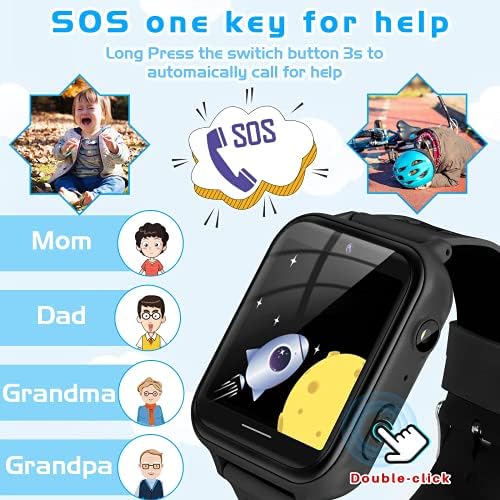 Kids Smart Watch telefon sa 10 igara, MP3 player Music SmartWatch sa dvosmjernim pozivom Alarm SOS sportski