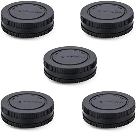 5 pakovanja kaputa i poklopac stražnjeg sočiva poklopac za Sony Alpha i NEX seriju E-mount kamera