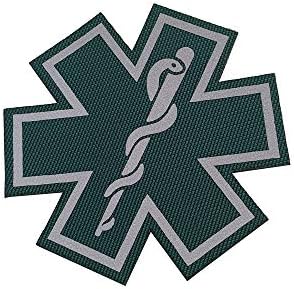 Reflektirajuće liječničke zakrpe, EMT EMS Paramedic Medicinska zvezda za mrlje za spajanje tkanine