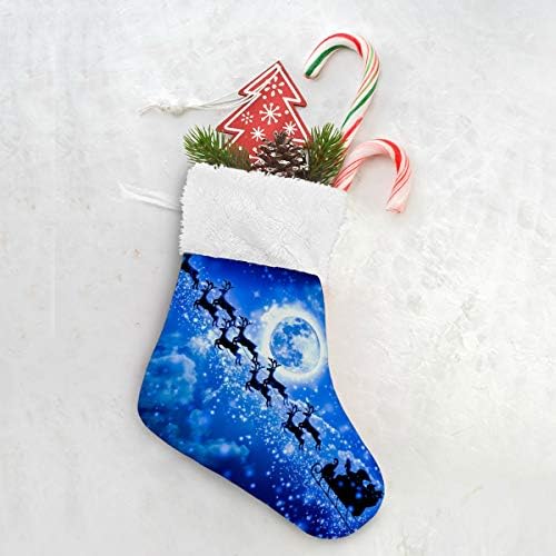 Alaza Božićne čarape Božinska zima klasična personalizirana mala ukrasa za čarape za obiteljski