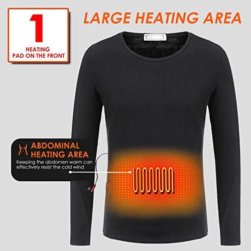 LIUHD temperatura Podesiva odjeća za grijanje grijanje donji veš sa 3 jastučića za grijanje perive
