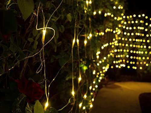 Joiedomi 400 LED Božić Net Lights , x 4 SQ FT topla bijela Božić svjetla za Bushes Indoor & Vanjski Dekoracije,