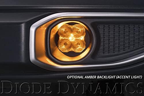 Diodna dinamika SS3 LED komplet svjetla za maglu kompatibilan sa Nissan Frontier 2009-2021, bijeli SAE / DOT Driving Sport