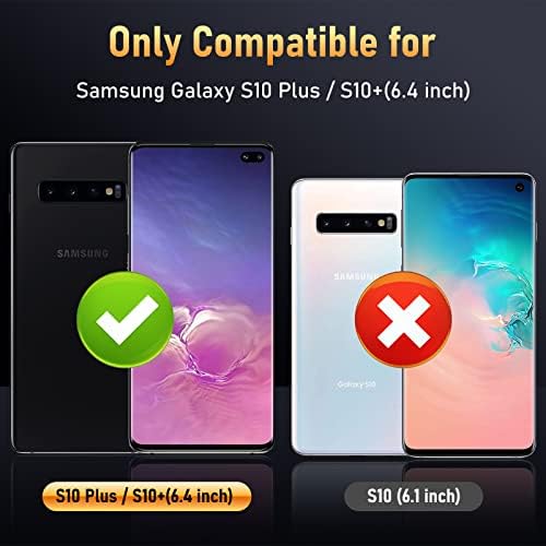 UniqueMe [2+2 paket] kompatibilan sa Samsung Galaxy S10 Plus puna pokrivenost fleksibilna TPU Zaštita