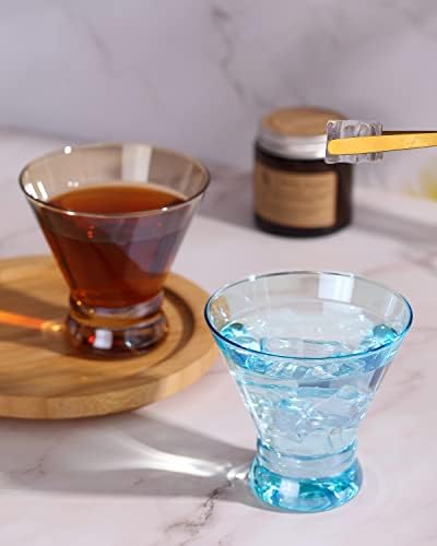Physkoa naočare za Martini u boji Set od 6, šarenih čaša za koktele,čaša za Margaritu,kratkih čaša,Cosmo,Espresso
