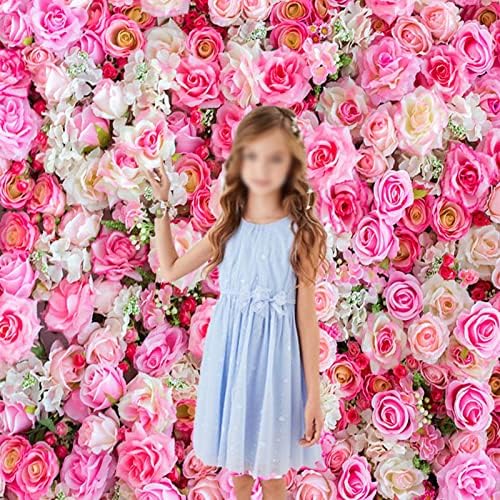 8x8ft tkanina 3D ružičasta ruža cvjetna tema Fook pozadinsko vjenčanje mladenka modrica za rođendu od