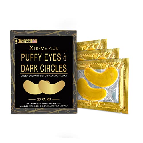 Xtreme PLUS 24 Gold eyes Mask-Maska za flastere ispod očiju-jastučići za maske za tamni krug , jastučići za