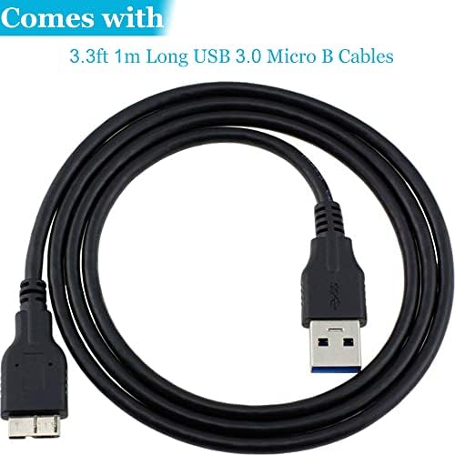 Micro USB 3.0 kabel 3,3ft USB 3.0 A do mikro B kabl Cord kompatibilan sa kamerom, Seagate Vanjski tvrdi