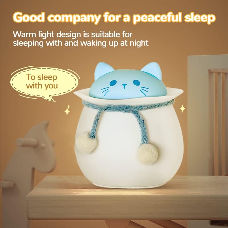 Rqukwrd noćno svjetlo za djecu, slatka mala pčelinja noćna lampa, lampa za spavaću sobu za bebe sa senzorom
