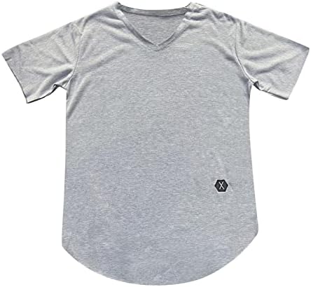 HDDK MENS Slim Fit V izrez T-majice kratki rukav Sportska osnovna casual tee majica Summer Young