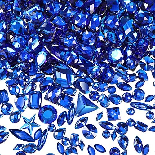 500 komada šivaćih dragulja akril šivanje kristalnih kvadratnih oblika šivati ​​na rhinestones