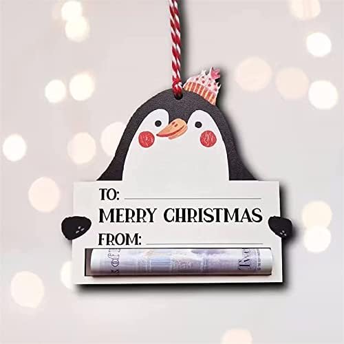 Božićni novčanik viseći drveni božićni ukras novčanika Jedinstveni novac Holde Holiday i božićni novac