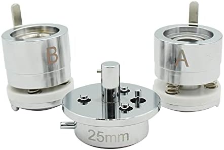 Chibuttons 25 mm izmjenjivi okrugli die molsi-s1 + besplatni komponente dugmeta PIN-a