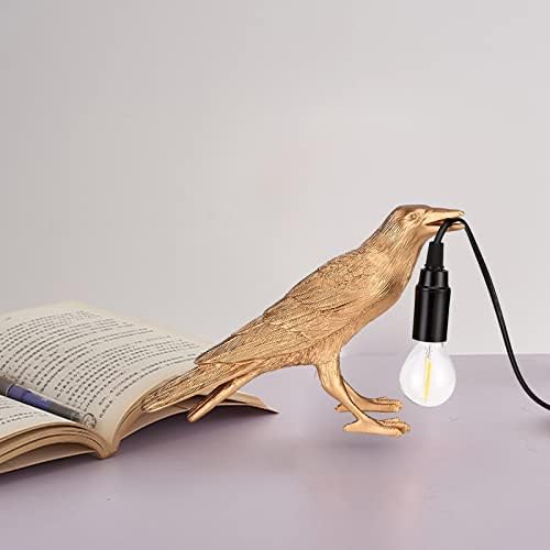 HGOMX Raven Stolna svjetiljka, gavrana lampa, svjetiljka za pticu, resolna lampica za ptice