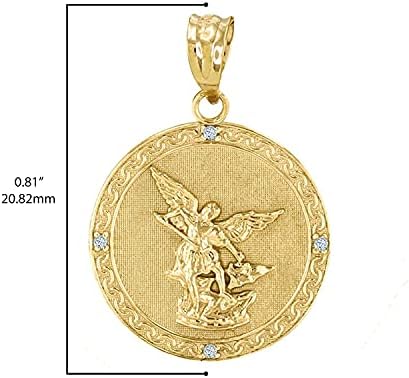 Privezak za medalju sa dijamantskim naglaskom od 10k zlata-izbor metala