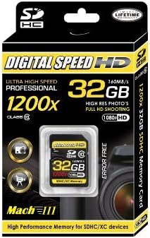 Digital Speed 32GB 1200x Professional High Speed Mach III 160MB/s error free HD memorijska kartica Klasa