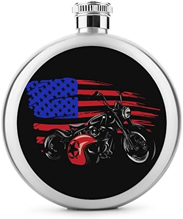 Chopper motocikl američka zastava Hip tikvice za alkohol od nehrđajućeg čelika tikvica za višekratnu upotrebu