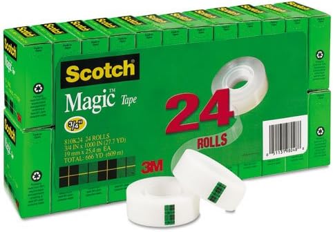 Scotch Magic Trape, 24 rola, brojne aplikacije, nevidljive, dizajnirane za popravak, 3/4 x 1000 inča,