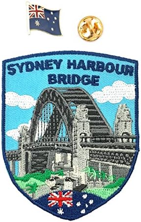A-One Sydney Harbor Most Sabible Cuptible Patch + Australija mahala zastava za zastavu, tematske