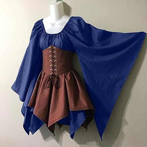 Tradicionalna Irska haljina za žene srednjovekovni kostim Plus Veličina suknja haljina čipkasti korzet Slee rukav