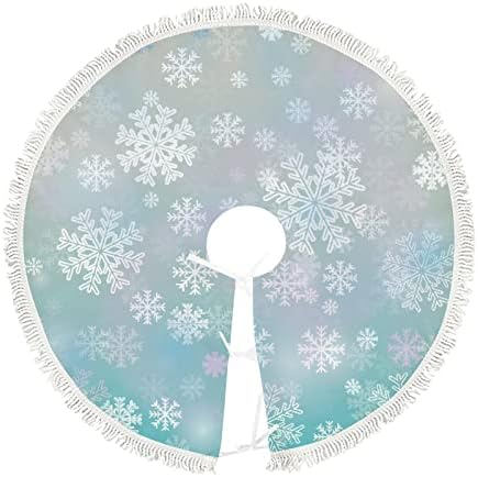 Veliki suknji snježne suknje u zraku s reselom, Xmas Dekoracije drveća Seoska kuća za cijelu sezonu Praznici vjenčani