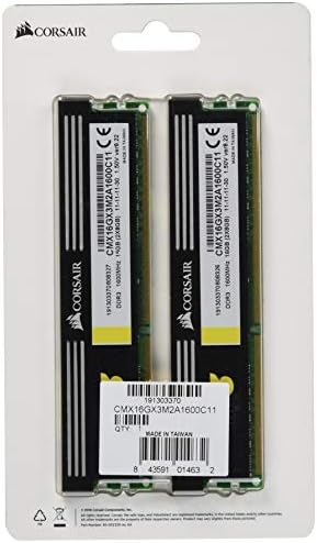 Corsair 16GB XMS3 DDR3 SDRAM 1600MHz 240-pin 16 Dual Channel Kit DDR3 1600 CMX16GX3M2A1600C11