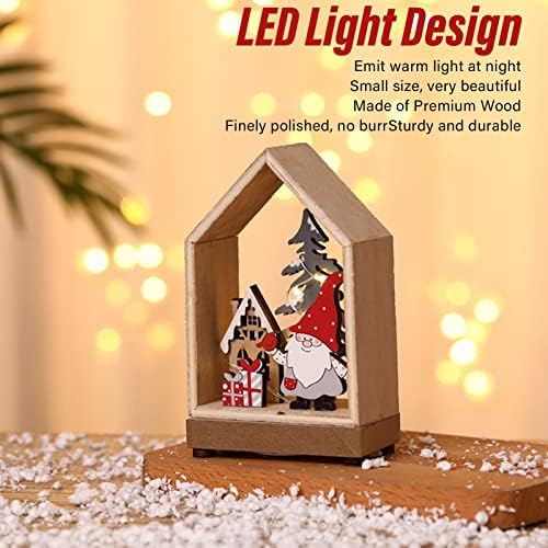 Božićna dekoracija kuće, svečani ambijent Božićni dekor dekor Burrs Besplatno Mala LED lagana