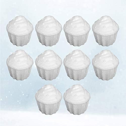 Bestoyard ELF 10pcs sfere polistiren pjena torte božićne pjene kuglice za obrtni kuglice bijeli pjena torta model