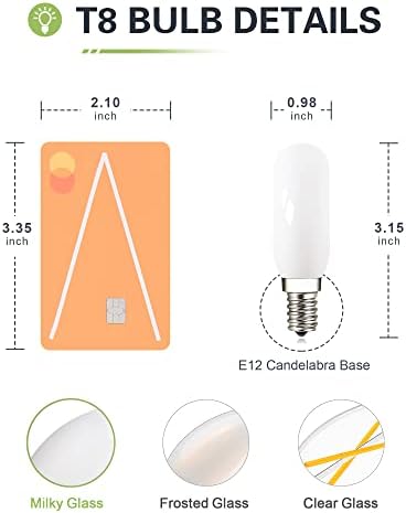 LUMILECT zatamnjiva T6 LED sijalica 25W ekvivalentna kandelabra LED 3000k mliječna 200lm 2W T25 E12 Edison
