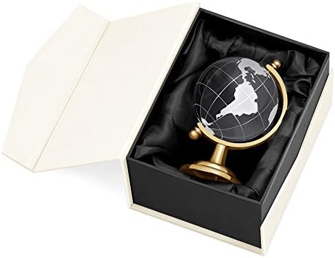 MAVERTON Glass Globe za parove - 3D tehnologija graviranja - Laserska rezana karta - elegantna kutija